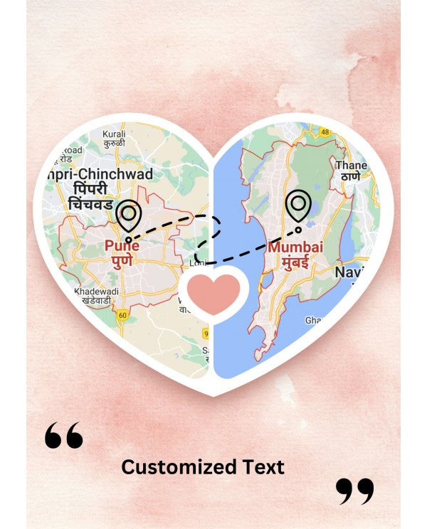 Personalized Long Distance Relationship Map With Stand