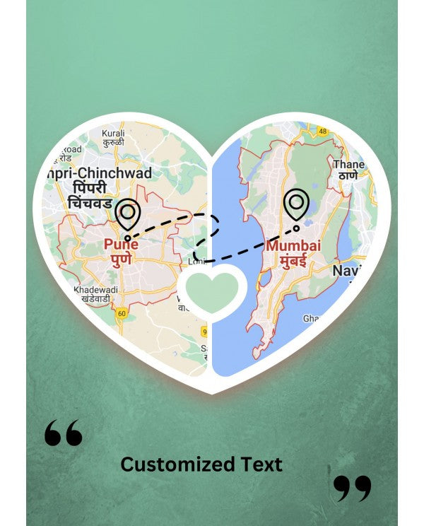 Personalized Long Distance Relationship Map With Stand