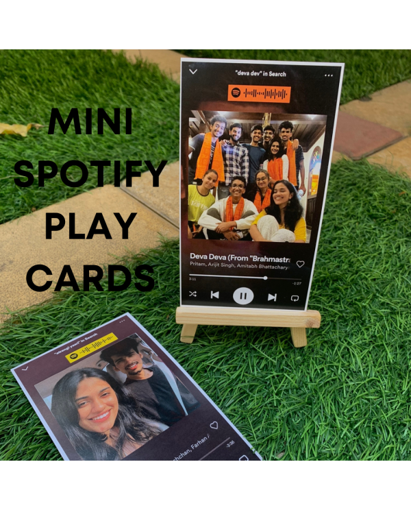 Mini Spotify Playcards- With free stand!