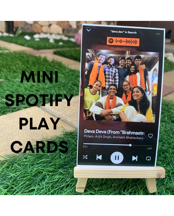 Mini Spotify Playcards- With free stand!