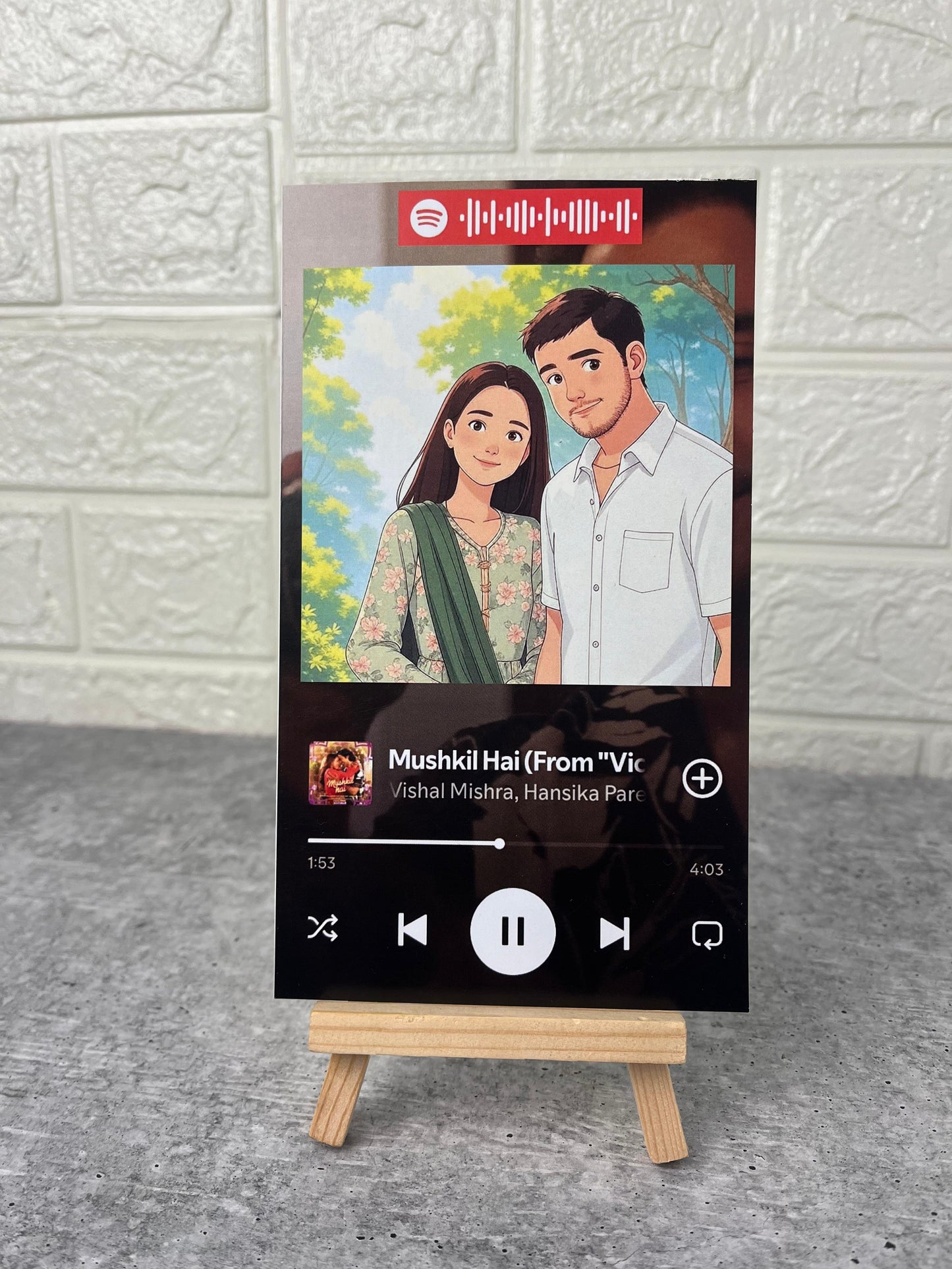 Mini Spotify Playcards- With free stand!