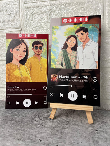 Mini Spotify Playcards- With free stand!