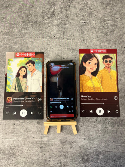 Mini Spotify Playcards- With free stand!