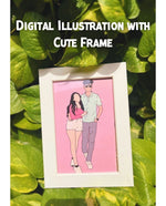 Minimal Digital illustration with a Frame