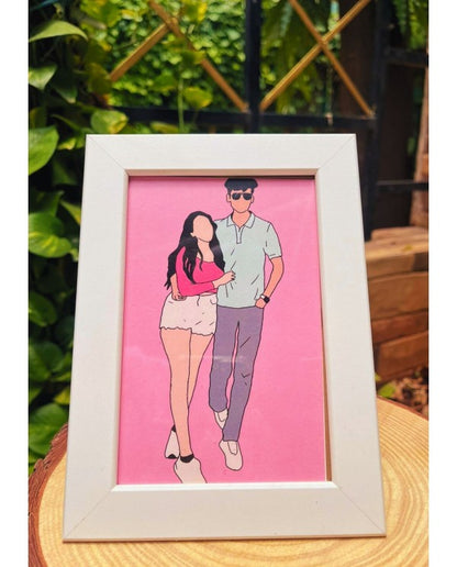 Detailed Digital illustration with a Frame (upto 2 people in one picture)