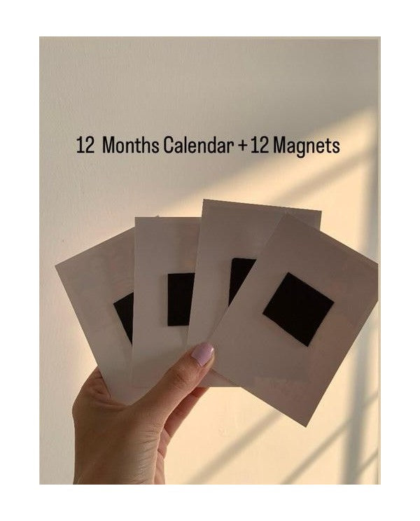 Fridge Magnets Calendar 2026 with 2 Boarding Pass Free