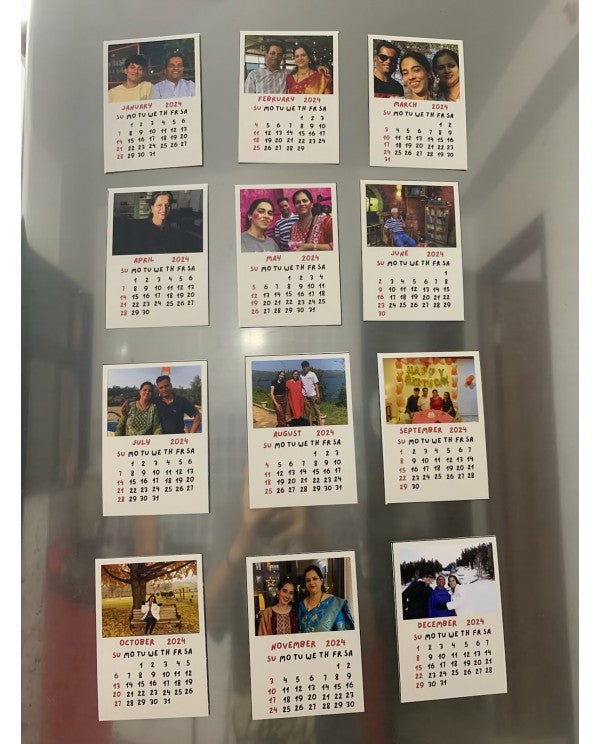 Fridge Magnets Calendar 2026 with 2 Boarding Pass Free