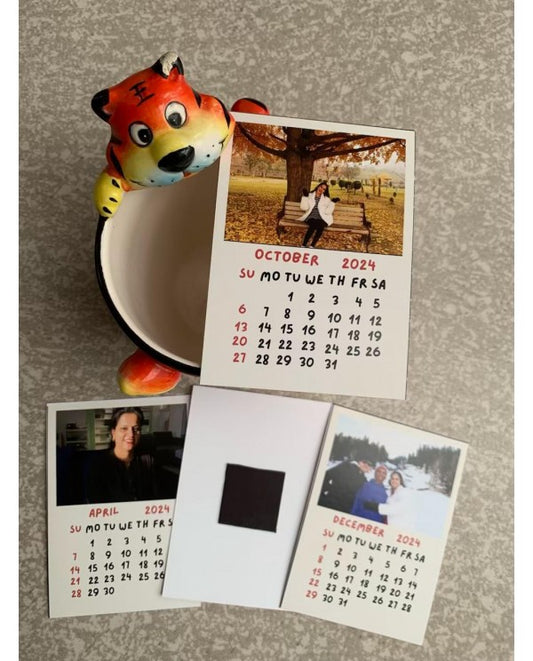 Fridge Magnets Calendar 2026 with 2 Boarding Pass Free