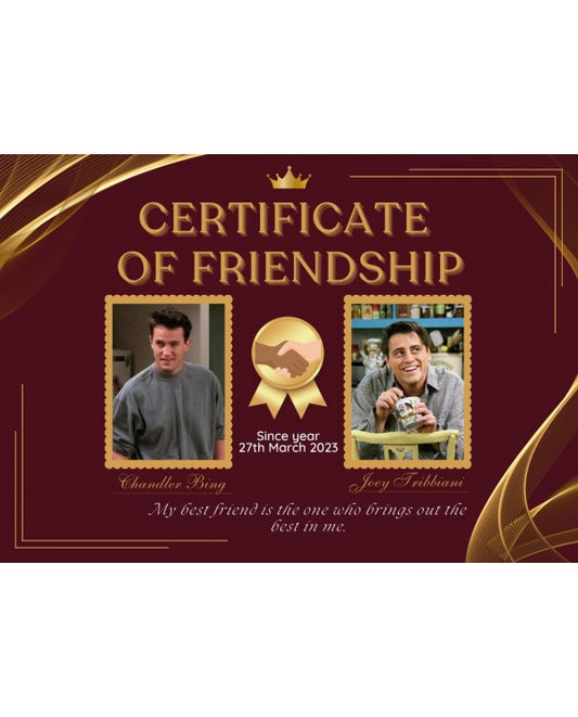Friendship Certificate
