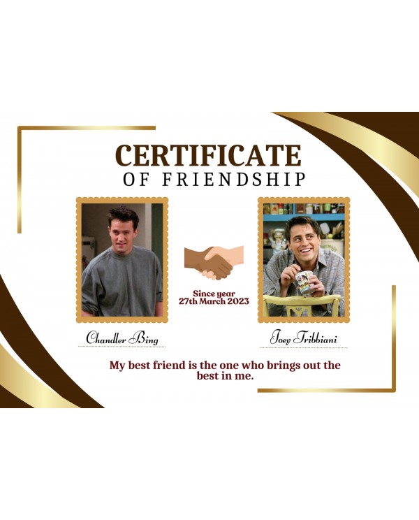 Friendship Certificate