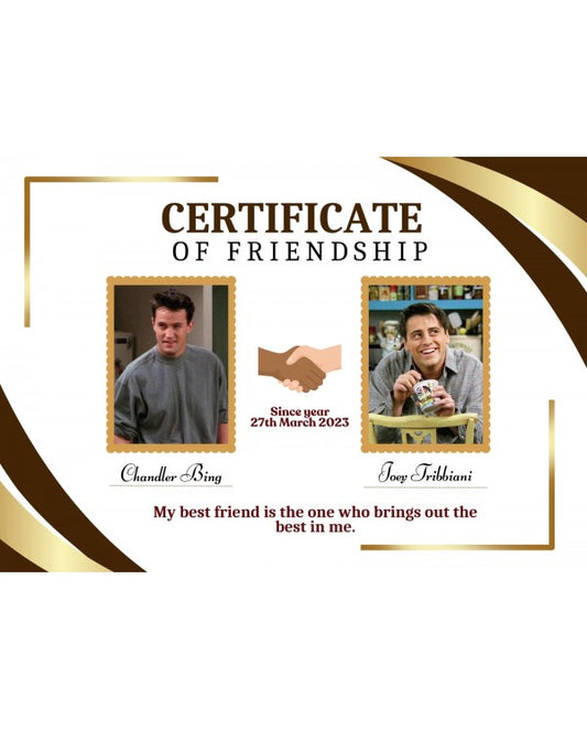 Friendship Certificate