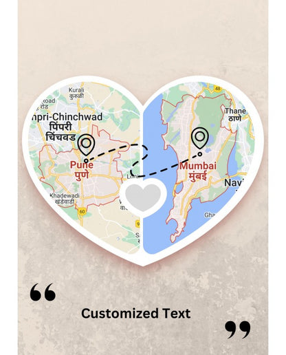 Personalized Long Distance Relationship Map With Stand