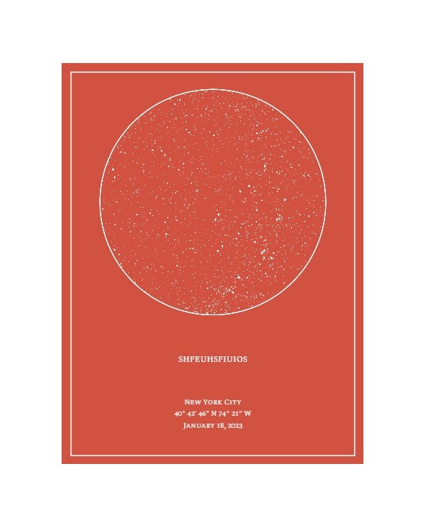 Personalised Star Maps