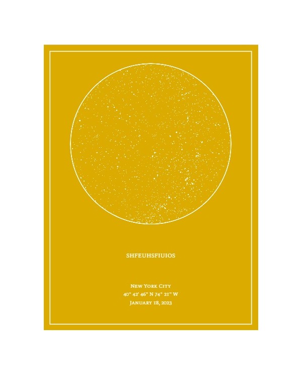 Personalised Star Maps