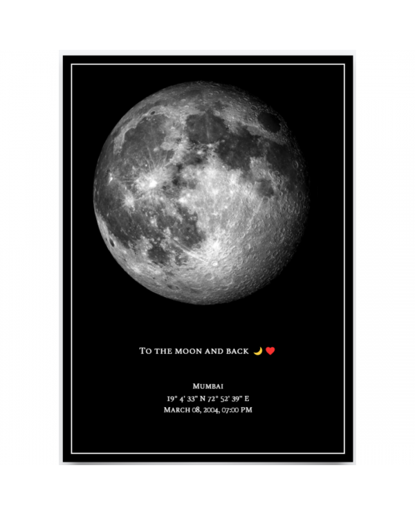 Personalised Moon Maps