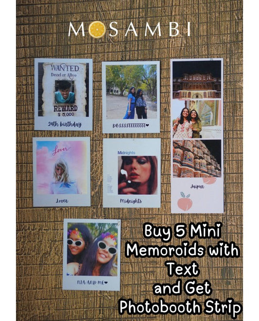 Buy 5 Mini with text and Get 1 PBS FREE!