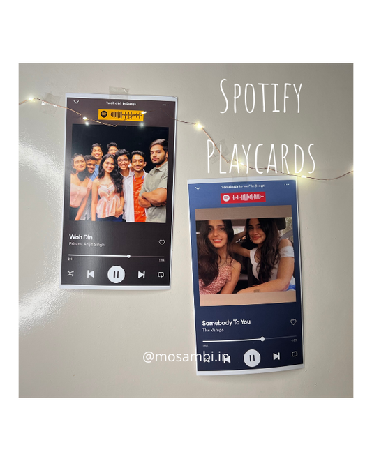 Mini Spotify Playcards- With free stand!