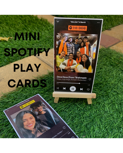 Mini Spotify Playcards- With free stand!