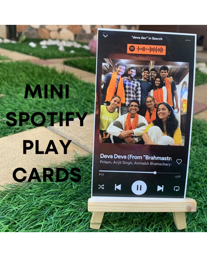 Mini Spotify Playcards- With free stand!